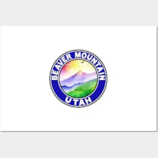 Skiing Beaver Mountain Utah Ski Mountain Posters and Art